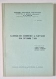 SANSELE DE INSTRUIRE A ELEVILOR DIN DIFERITE TARI , studiu elaborat de VASILE ILIESCU ... NICOLAE SACALIS , 1973