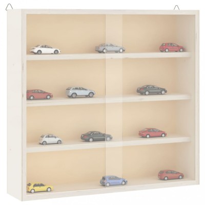 vidaXL Vitrina de colecție din lemn cu uși 40x8,5x37 cm 4017385 foto
