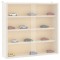 vidaXL Vitrina de colecție din lemn cu uși 40x8,5x37 cm 4017385