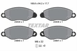 Set placute frana TEXTAR 2343401