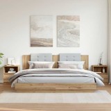 vidaXL Noptiere, 2 buc., stejar artizanal, 40x40x50 cm, lemn prelucrat 856501