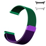 Curea otel, Milanese Loop Slim, compatibila cu Samsung Galaxy Watch Ultra2, Telescoape QR, 22mm, Purple Gold