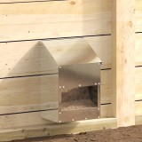 vidaXL Feeder pentru pui Argintiu 21 x 16 x 33 cm Oțel Galvanizat 874665