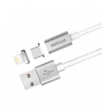 CABLU DE DATE MAGNETIC ASTRUM UM350, USB - MICRO USB, GRI