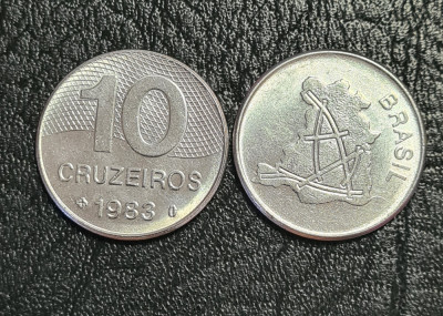 Brazilia 10 cruzeiros 1983 foto