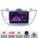 Navigatie Hyundai Tucson 2015-2019 A-546 4+64 InCell Display 1K Android Waze USB Navigatie Internet Youtube Radio