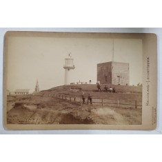 PHOTOGRAPH G. FRIEDERICHS , HELGOLAND - LEUCHTTURM ( HELGOLAND - FARUL ) , FOTOGRAFIE CABINET , CCA. 1900
