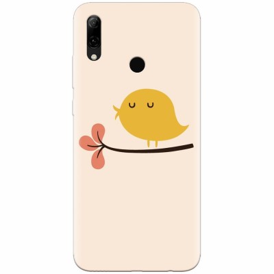 Husa silicon pentru Huawei P Smart 2019, Flat Minimal Cute Bird Illustration foto
