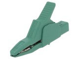 Bornă crocodil verde 34A 300V 30mm