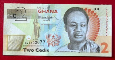 Ghana 2 Cedis 2017 UNC necirculata ** foto