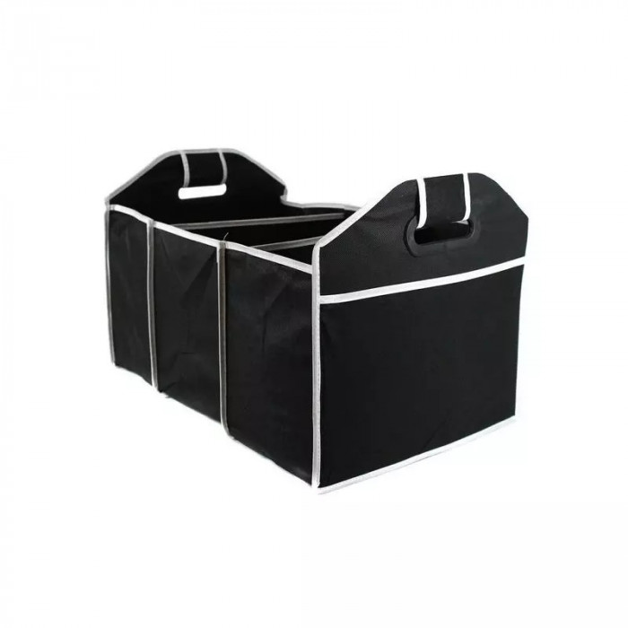 Organizator auto pliabil pentru portbagaj, 3 compartimente, Gonga&reg; Negru