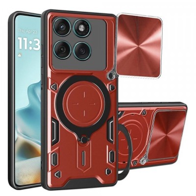 Husa pentru Motorola Edge 60 Fusion / Edge 60, Techsuit, CamGuard Pro, Rosie foto
