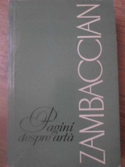 PAGINI DESPRE ARTA-K.H. ZAMBACCIAN-306800