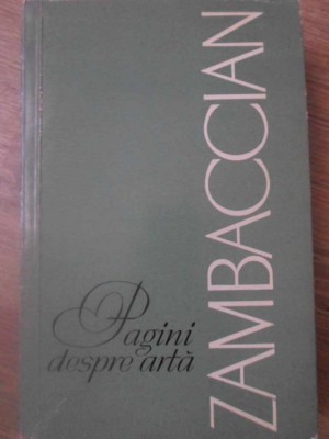 PAGINI DESPRE ARTA-K.H. ZAMBACCIAN-232651 foto