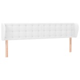 Cumpara ieftin Tablie de pat cu aripioare alb 183x23x78/88 cm piele ecologica