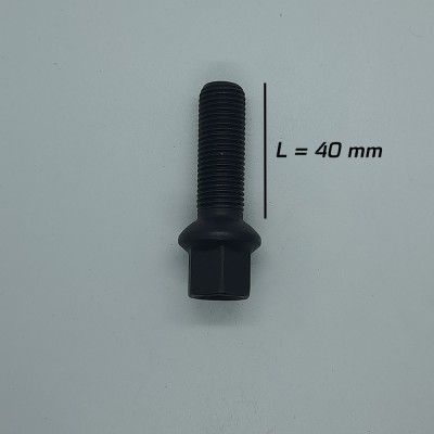 Prezon janta aliaj negru M14x1.5 40 mm pentru Mercedes foto