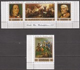 AJMAN 1971 ANIVERSARE REVOLUTIA AMERICANA ( serie dantelata ) MNH, Nestampilat