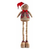 Figurina Turta Dulce Baietel, picioare alungibile textil multicolor 24 x 17 x 120 H