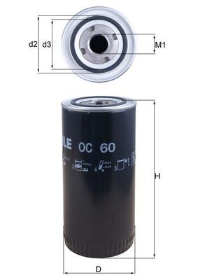MAHLE OC 60 Filtru ulei foto