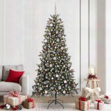 VidaXL Brad de Crăciun artificial Verde 129.5 x 129.5 x 240 cm 3395906