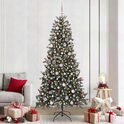 vidaXL Brad de Crăciun artificial Verde 129.5 x 129.5 x 240 cm 3395906 foto