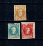1864 - Cuza, neemise, serie nestampilata cu sarniere