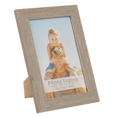 Ramă Foto Lemn MDF, Gri, 10x15 cm foto