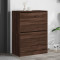 vidaXL Dulap de pantofi 2 sertare rabatabile, stejar maro, 80x42x108cm 3214405
