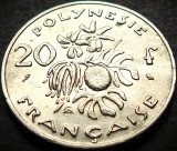 Cumpara ieftin Moneda exotica 20 FRANCI - POLYNESIE / POLINEZIA FRANCEZA, anul 1970 * cod 1132, Australia si Oceania