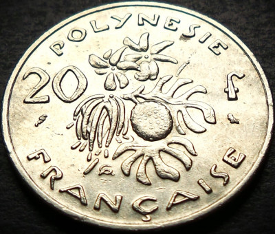 Moneda exotica 20 FRANCI - POLYNESIE / POLINEZIA FRANCEZA, anul 1970 * cod 1132 foto