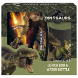 Set cutie sandwich si sticla de apa Derform ZSBADN18 dinozauri