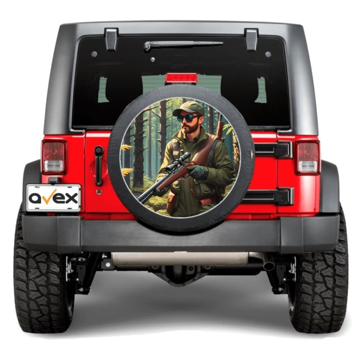 Sticker Auto &bdquo;Roata de Rezerva&rdquo; rezistenta la intemperii si raze UV, diametru 55 cm, Cod: AVX-RR19