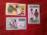Serie Nigeria 1982 - 100 Ani Vaccinul Anti TBC , 3valori