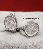 Cercei din argint Simple Whisper OVALI cod ARG125, Argintboutique