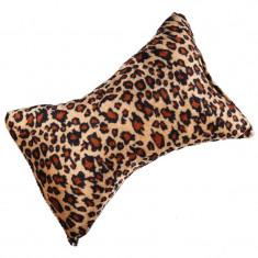 Suport mana pentru manichiura, textil, model leopard foto