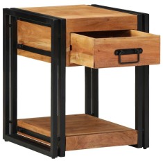 vidaXL Dulap de noapte Maro 40 x 40 x 50 cm lemn masiv de acacia 4016704