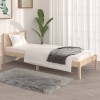 Cadru Pat Gossi Single 75x190 cm, Lemn Masiv Pin, Tablie Confortabila, Stil Modern, Dormitor