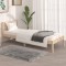 Gossi cadru de pat mic single, 75x190 cm, lemn masiv de pin