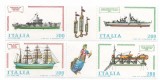 Italia (7) - Nave, 1980 - serie neobliterata, blocuri de 2 cu viniete