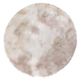 Covoras Decorativ Shaggy Bej Maro din Imitatie de Blana