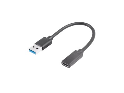 Cablu OTG USB 3.0 A tata - USB 3.1 mama 0.1m negru foto