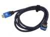 Cablu HDMI 2.1 5m Textil OFC 90&deg;