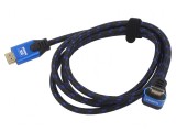 Cablu HDMI 2.1 5m Textil OFC 90&deg;