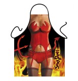 Sort Bucatarie Sexy Devil Femei, Cadou Haioș, Poliester, Fabricat Italia