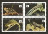 MADAGASCAR 1999 WWF FAUNA PROTEJATA SOPARLE GECKO, Nestampilat