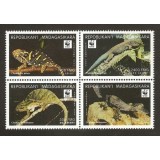 MADAGASCAR 1999 WWF FAUNA PROTEJATA SOPARLE GECKO
