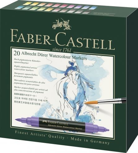 Set 20 markere solubile Faber-castell A.durer