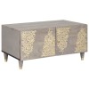 VidaXL Masă de cafea Gri 80 x 50 x 40 cm Lemn masiv de mango 4018777