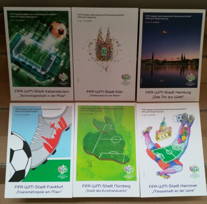 Set 6 vederi cu stadioanele Campionatului mondial de fotbal 2006 Germania