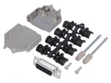 Mufă D-Sub 15 PIN Mamă pentru Lipire pe Cablu - Set Complet, MH CONNECTORS